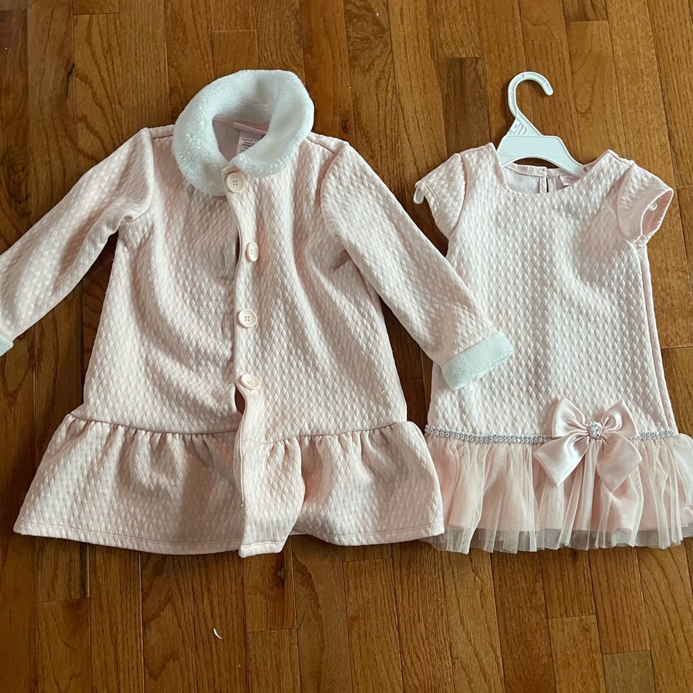 Toddler Dress with overcoat in size 3T